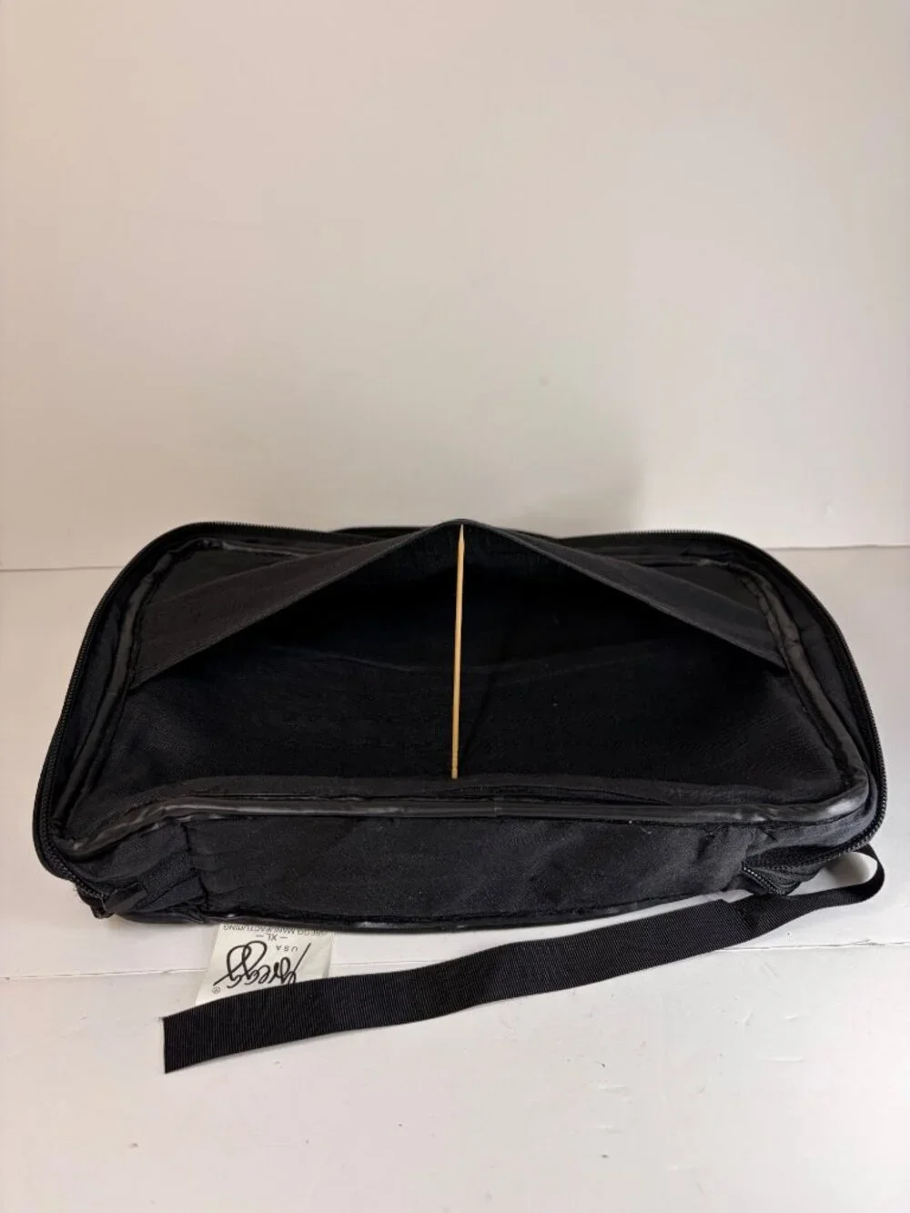 Women's Black Quilted Cosmetic Toiletry Travel Bag Organizer Double Handled